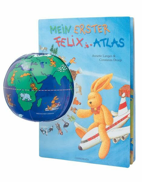 Mein erster Felix-Atlas: Kindergartenatlas mit aufblasbarer Weltkugel und vielen Mitmach-Tipps!