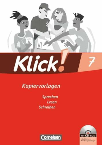 Klick! Deutsch|NULL|Ausgabe 2007|7. Schuljahr|Sprechen, Lesen, Schreiben|NULL|Kopiervorlagen mit CD-ROM|NULL