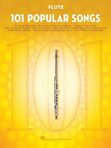 101 Popular Songs: Flute | Songbuch für Flöte mit Pop Rock und Folk Hits | Notenbuch für Anfänger und Fortgeschrittene | Flötennoten mit Übungstipps ... Musikunterricht: Noten, Sammelband für Flöte