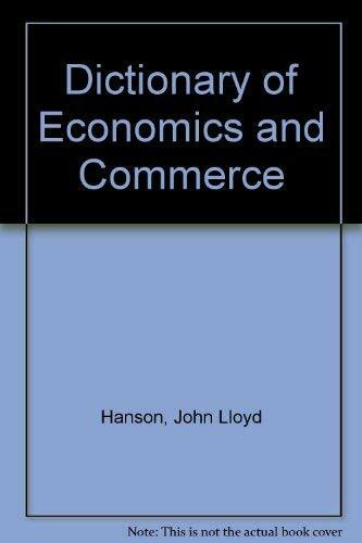 Dictionary of Economics and Commerce