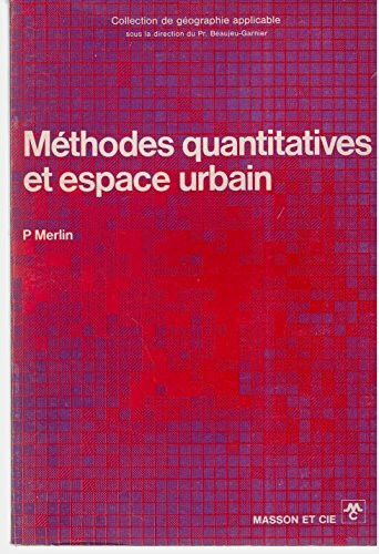 Méthodes quantitatives et espace urbain