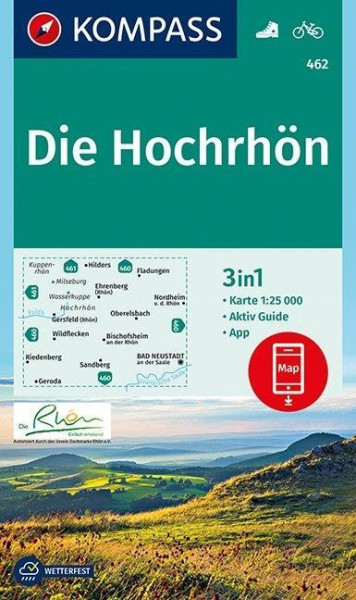 Die Hochrhön 1:25 000