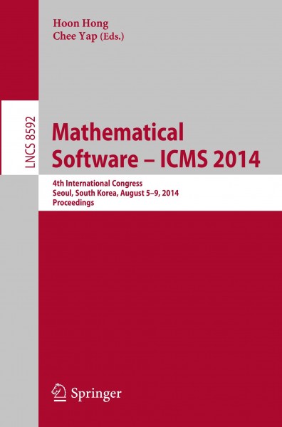 Mathematical Software -- ICMS 2014