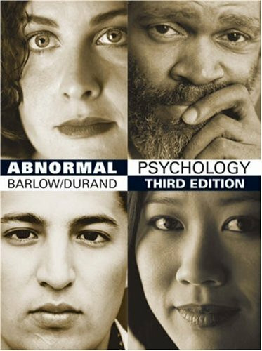 Abnormal Psychology: An Integrative Approach