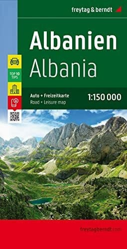 Albanien, Autokarte 1:150.000, Top 10 Tips: Toeristische wegenkaart 1:150 000
