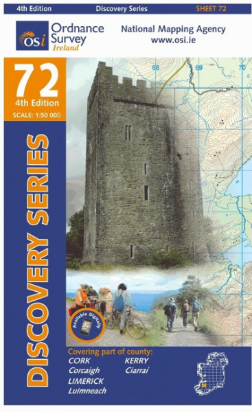 Irish Discovery Series 72. Kerry, Cork, Limerick 1 : 50 000