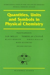 Quantities, Units and Symbols in Physical Chemistry (International Union of Pure and Applied Chemistry)