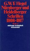 Nürnberger und Heidelberger Schriften 1808 - 1817