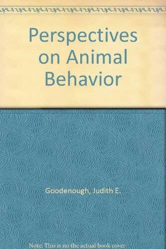 Perspectives on Animal Behavior Perspectives on Animal Behavior