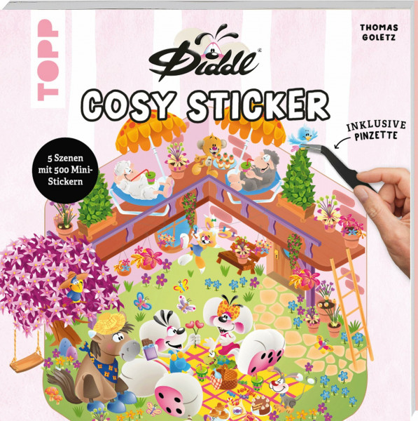 DIDDL – Cosy Sticker: 5 Szenen mit 500 Mini-Stickern. Inklusive Pinzette (Diddl is back!)