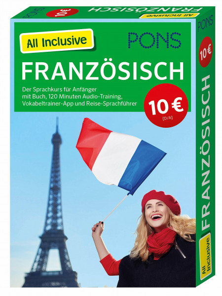 PONS All Inclusive Französisch: Der Sprachkurs für Anfänger mit Buch, 120 Minuten Audio-Training, Vokabeltrainer-App und Reise-Sprachführer (PONS All inclusive Sprachkurs)