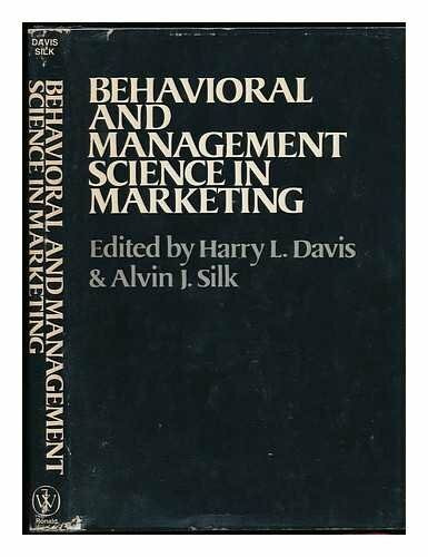 Behavioural and Management Science in Marketing