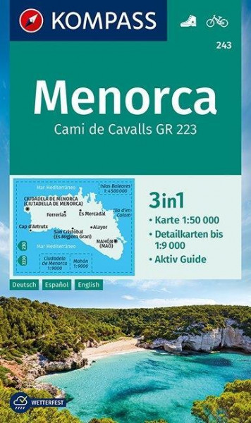 KOMPASS Wanderkarte Menorca 1:50 000