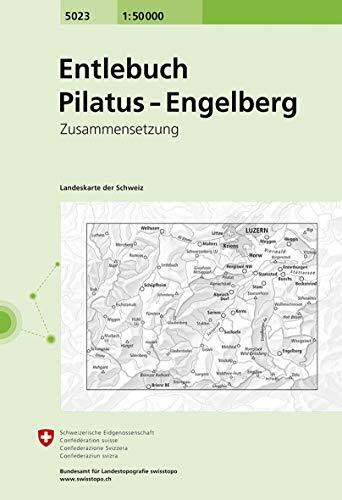 5023 Entlebuch - Pilatus - Engelberg: Zusammensetzung (Landeskarte 1:50 000 Zusammensetzungen)