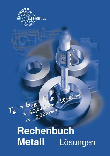 Rechenbuch Metall / Lösungen zu 10307