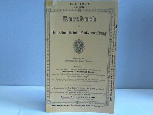 Kursbuch der Deutschen Reichs-Postverwaltung 1880