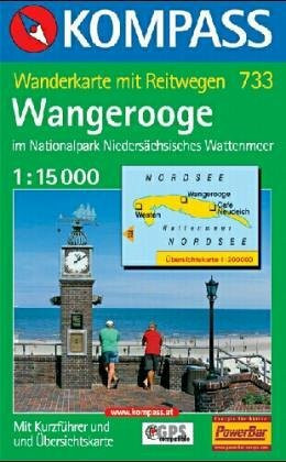 Wangerooge: Mit Kurzführer. 1:15000 (KOMPASS Wanderkarte)