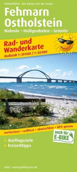 Fehmarn - Ostholstein, Malente - Heiligenhafen - Grömitz . 1:30 000/1:50 000
