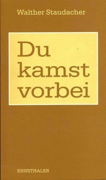 Du kamst vorbei: Gedichte