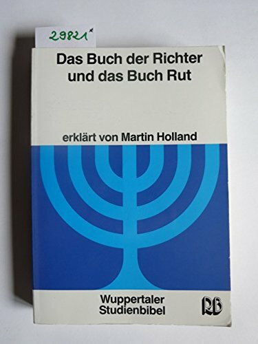 Wuppertaler Studienbibel, AT, Sonderausgabe, Das Buch der Richter und das Buch Rut