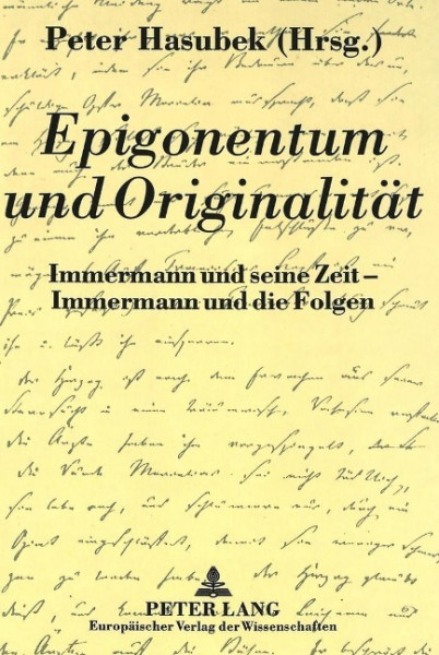 Epigonentum und Originalität