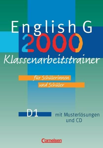 English G 2000 - Ausgabe D: Band 1: 5. Schuljahr - Klassenarbeitstrainer mit Lösungen und CD