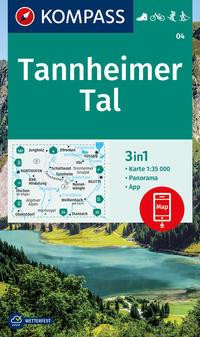 KOMPASS Wanderkarte 04 Tannheimer Tal 1:35.000