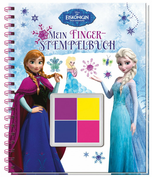Disney Die Eiskönigin Mein Fingerstempelbuch: Mit 4 zauberhaften Fingerfarben