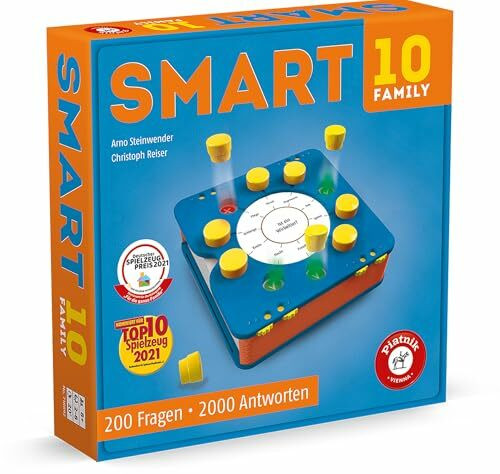 Piatnik PIA07188 Smart 10 Family | Das revolutionäre Alleswisser Brettspiel I besonderen Art Quizspiele, Bunt
