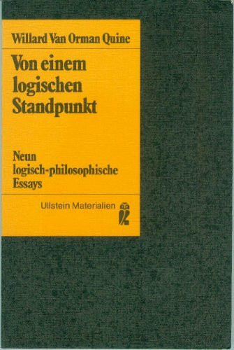 Von einem logischen Standpunkt. Neun logisch-philosophische Essays.