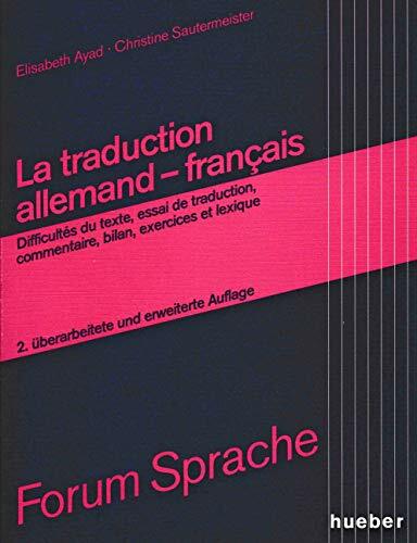 La Traduction Allemand-Francais La Traduction Allemand-Francais