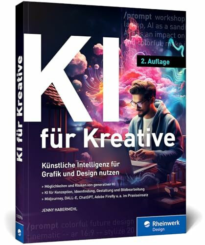 KI für Kreative: Künstliche Intelligenz für Grafik und Design. So binden Sie KI sinnvoll in den Designprozess ein. Mit vielen Praxisbeispielen
