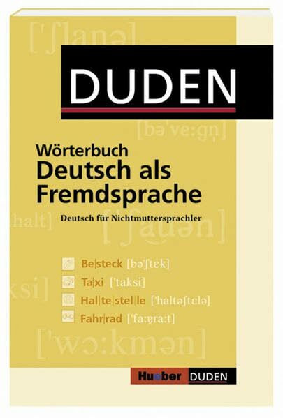 Duden-Hueber - Wörterbuch Deutsch als Fremdsprache: Deutsch für die Grund- und Mittelstufe