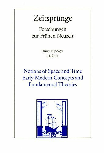 Notions of Space and Time. Early Modern Concepts and Fundamental Theories /Begriffe von Raum und Zeit. Frühneuzeitliche Konzepte und fundamentale Theorien.