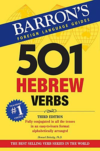 501 Hebrew Verbs: Fully conjugated in all the tenses, in a new easy-to-learn format, alphabetically arranged by root (Barron's 501 Verbs)