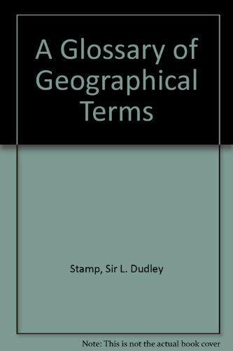 A Glossary of Geographical Terms