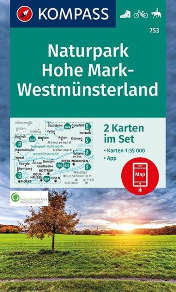 Naturpark Hohe Mark, Westmünsterland 1:35 000