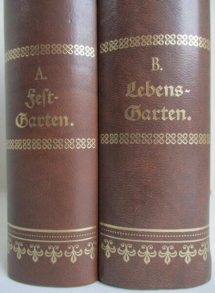 Festgarten: Ein Betrachtungsbuch in fünf Teilen: Der grosse Advent - Weihnachten - Passionsgärtlein - Pfingstsegen - Zur Dreieinigkeit - Anhang: Schiffspredigt. Frakturschrift