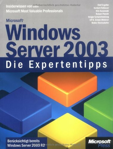 Microsoft Windows Server 2003 - Die Expertentipps