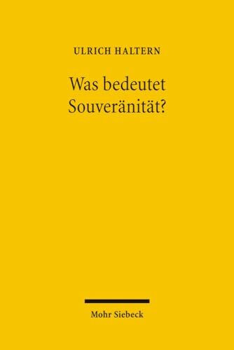 Was bedeutet Souveränität?