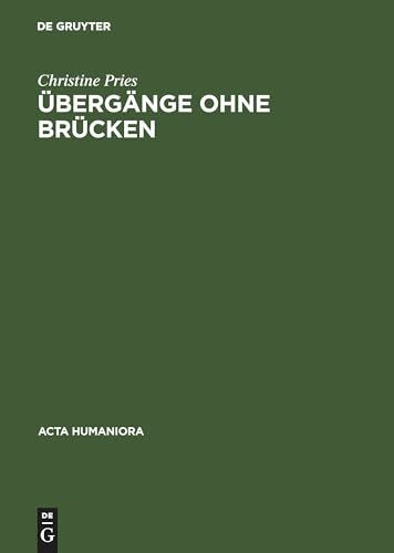 Übergänge ohne Brücken: Kants Erhabenes zwischen Kritik und Metaphysik (Acta humaniora)