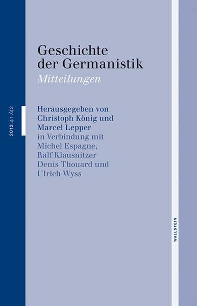 Geschichte der Germanistik: Mitteilungen