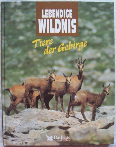 Tiere der Gebirge : grosse Pandas, Kondore, Braunbären, Lamas, Makaken, Gemsen, Murmeltiere, Dickhornschafe.