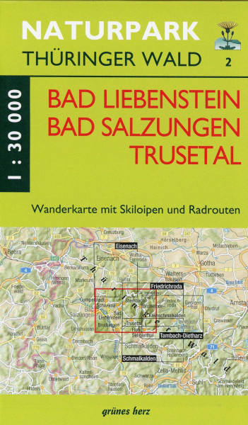 Wanderkarte Bad Liebenstein, Bad Salungen, Trusetal