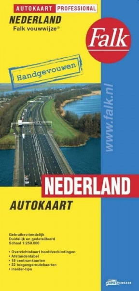 Nederland Autokaart Falk-vouwwijze (Falkplan)