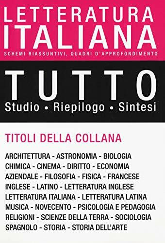 Tutto letteratura italiana