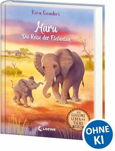 Das geheime Leben der Tiere (Savanne) - Maru - Die Reise der Elefanten: Erlebe ein spannendes Tier-Abenteuer in Afrika - Kinderbuch ab 8 Jahren