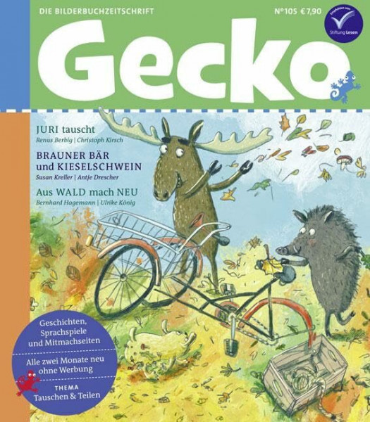 Gecko Kinderzeitschrift Band 105: Thema: Tauschen & Teilen