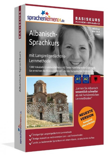 Sprachenlernen24.de Albanisch-Basis-Sprachkurs. PC CD-ROM + MP3-Audio-CD