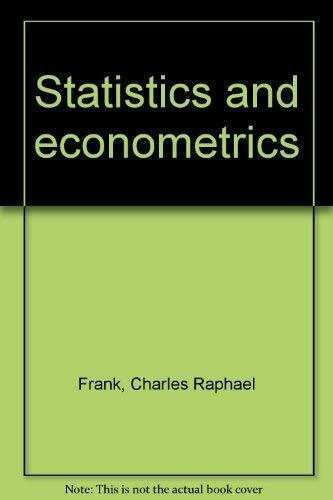 Statistics and Econometrics
